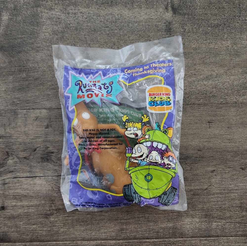 VTG 90s Rugrats Spike Dog Burger King Kids Club The Rugrats Movie 1998 Toy NWT